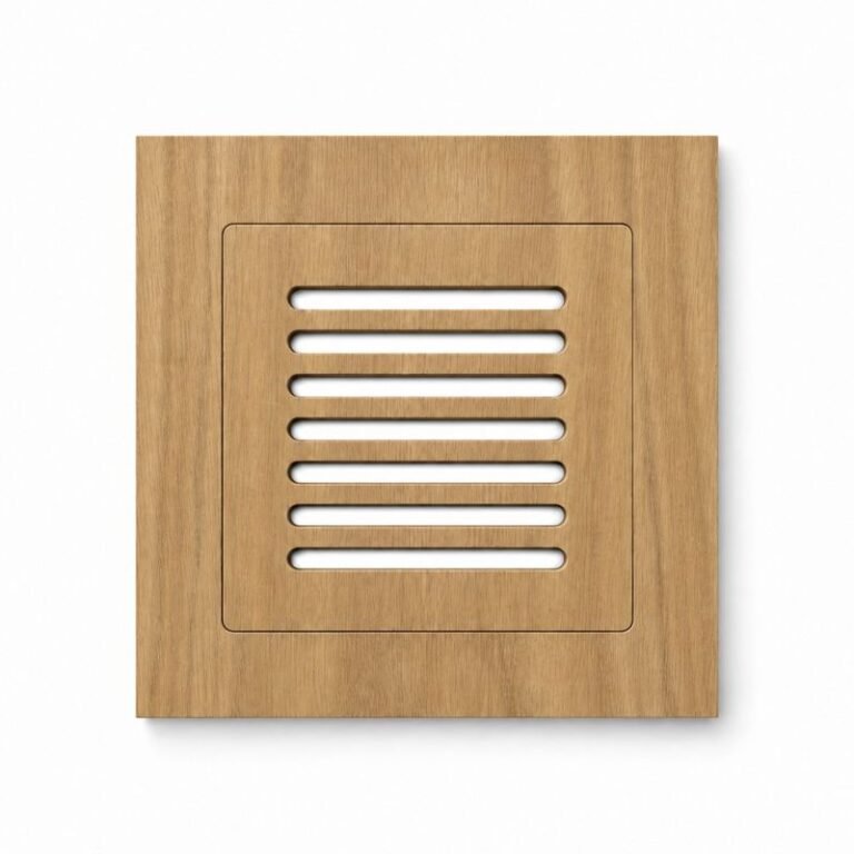 Square custom wood vent cover